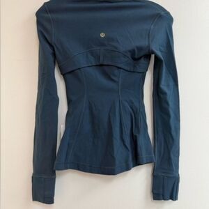 Lululemon Blue Define Jacket - Gold Zipper
